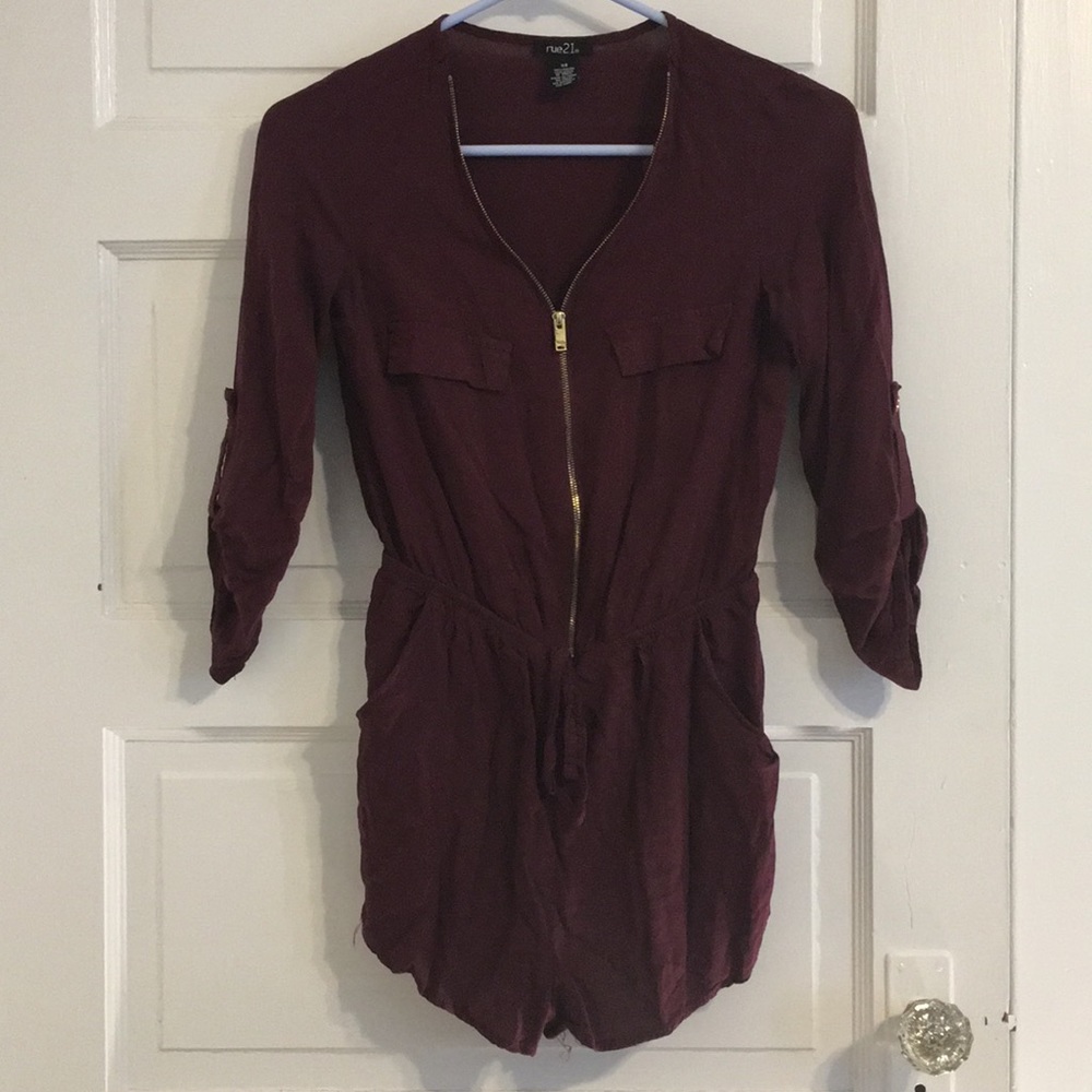 Long sleeve romper shorts